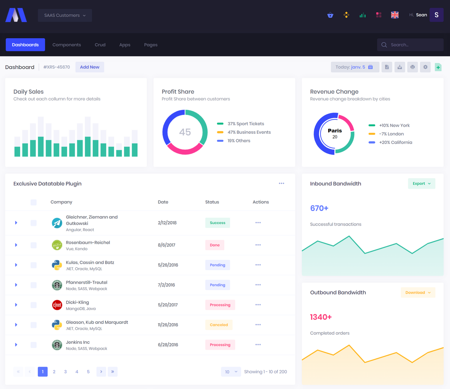 Angular 웹 인터페이스